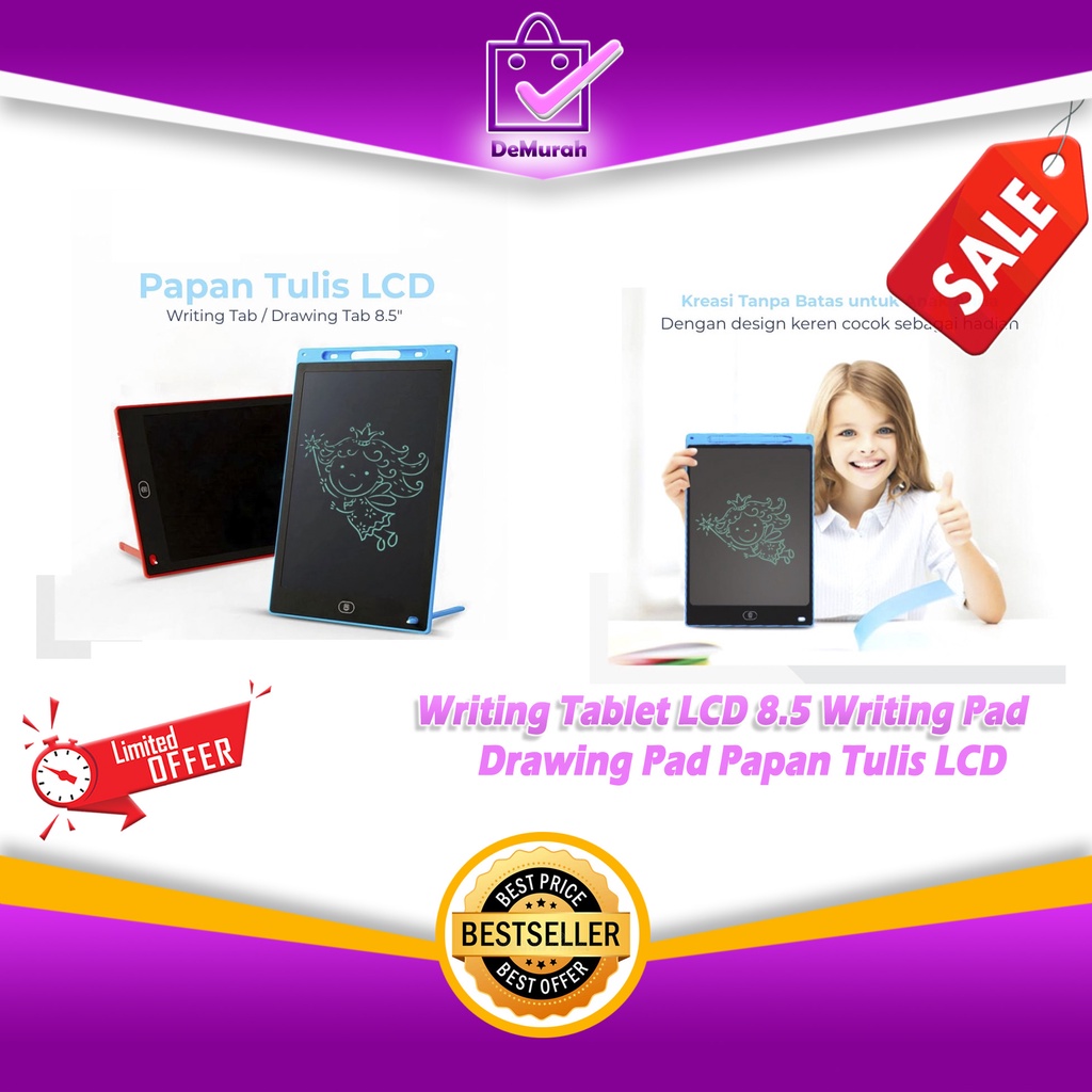 Writing Tablet LCD 8.5 Writing Pad / Drawing Pad Papan Tulis LCD 0854