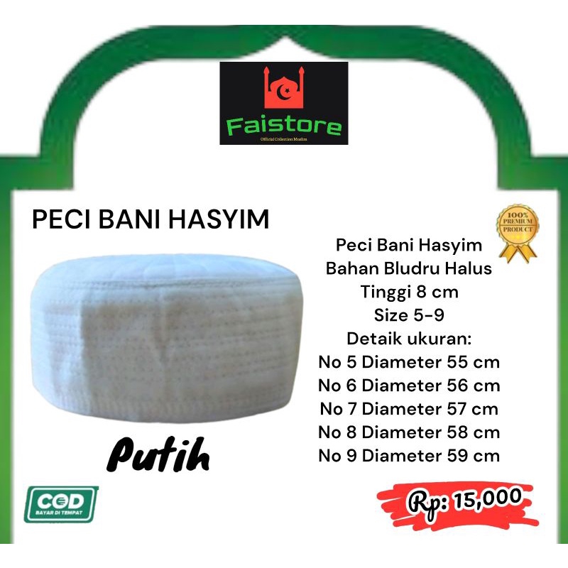 Peci Bani Hasyim Peci Habib Peci Bludru Peci Bani Hasim