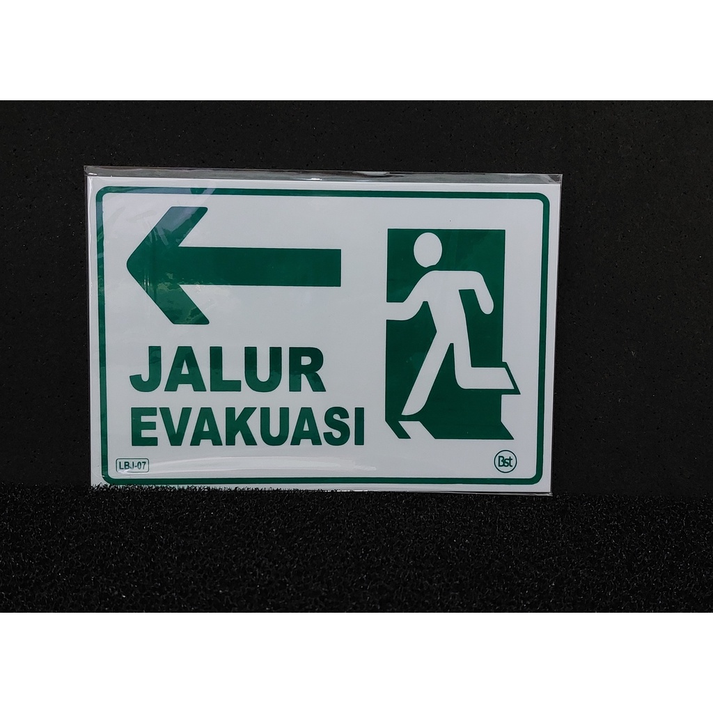 

Label Akrilik Jalur Evakuasi Kiri Jumbo