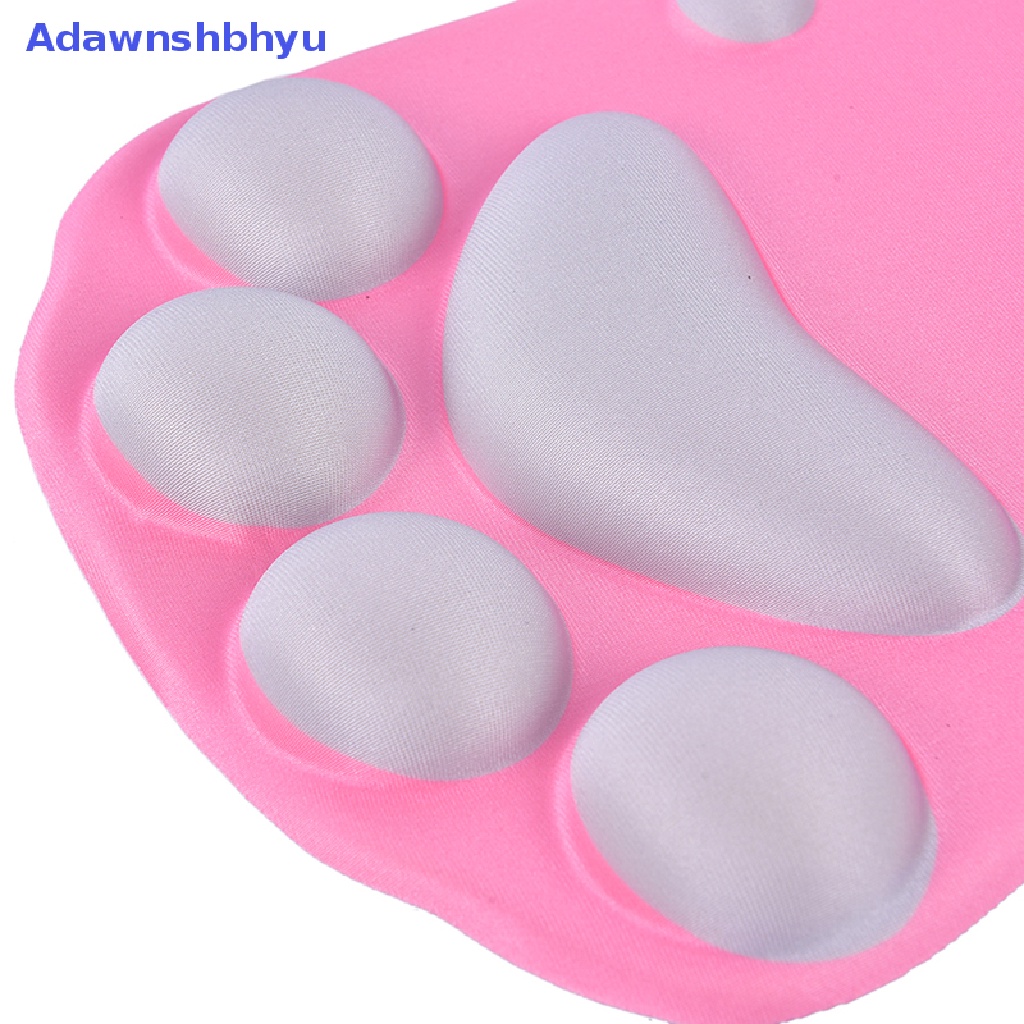 Adhyu Motif Kaki Kucing Silicone Gel Mouse Mat Soft Wrist Pad Sandaran Tangan Wrist Cushion ID