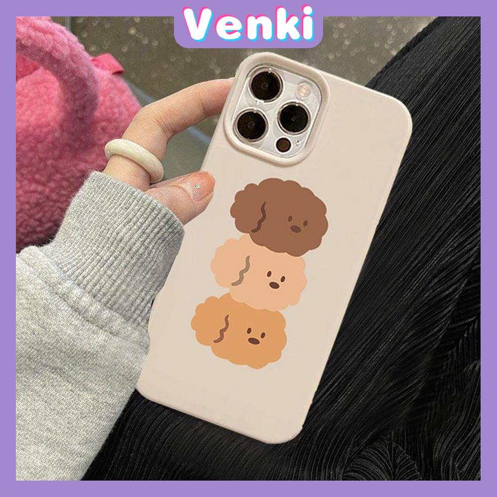 Case iPhone 14 Pro Max Soft TPU Candy Case Cute Curly Dogs Glossy Khaki Case Camera Protection Shockproof For iPhone 13 12 11 Plus Pro Max 7 Plus X XR