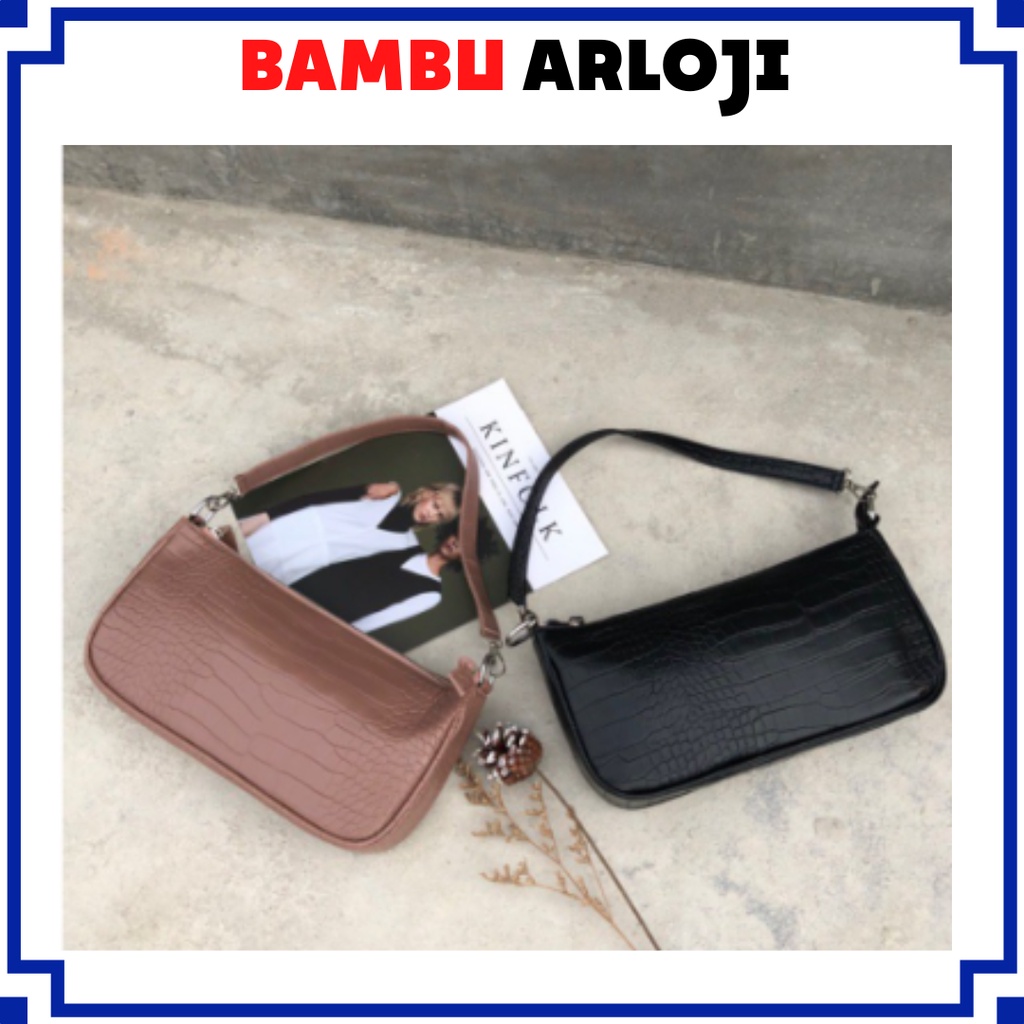 BAJ  Tas Croco MDS / Croco Bag - Tas selempang wanita / Fashion Korea / Slempang baguette / TF022