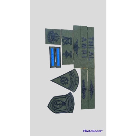 (8Pcs)BRIVET BORDIR PDL TNI/BRIVET PDL TNI AU/BRIVET BORDIR KOMPUTER/BER BORDIR PDL TNI/BET BORDIR M