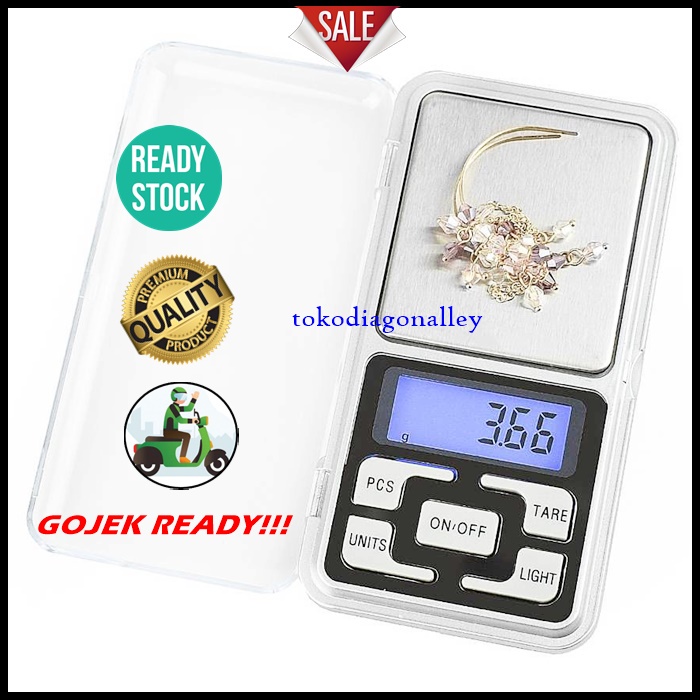 Timbangan Emas Digital Timbangan Perhiasan Mini Pocket Akurat 0.2kg Akurasi 0.01gr Jewelry Scale