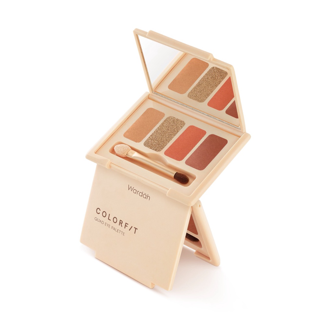 ★ BB ★ Wardah Colorfit Quad Eye Palette - Eyeshadow 4 in 1 Pigmented - Blendable - Mudah Digunakan