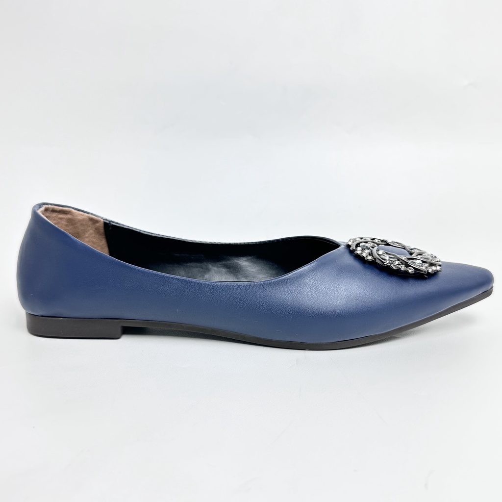 Gratica Sepatu Wanita Flatshoes Rhinestone Hollow Shoes Clips Import JJ 15