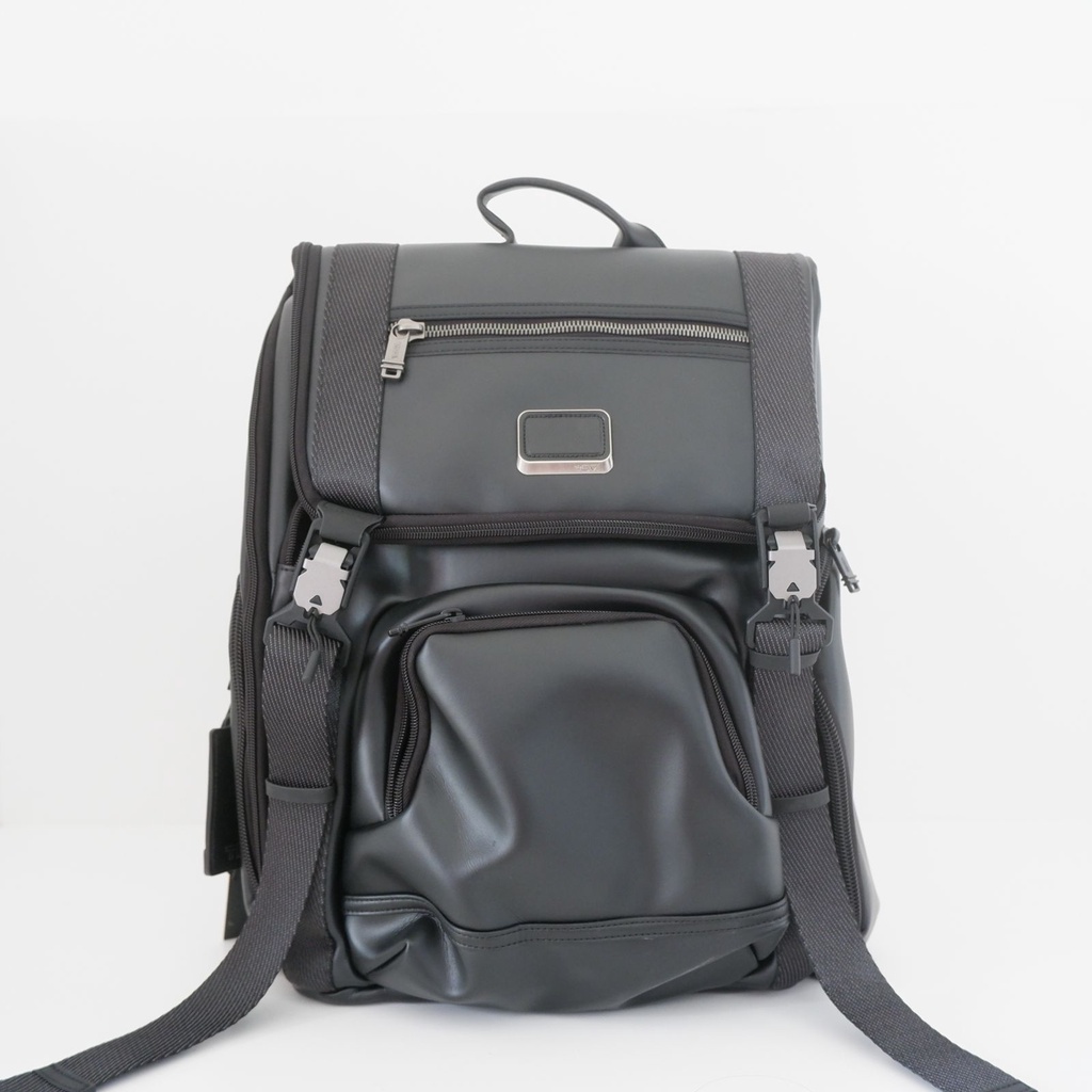 Tumi Alpha Bravo Lark Leather Backpack tas ransel kulit pria p1