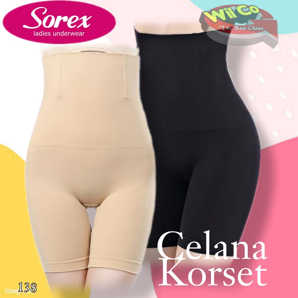 K138 - KORSET CELANA KORSET PELANGSING PERUT WANITA SOREX ALL SIZE BB 55 - 70