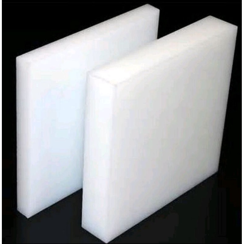 Polyethylene Pe Sheet / Nylon Lembaran Tebal 30mm Ukuran 30cm x 50cm