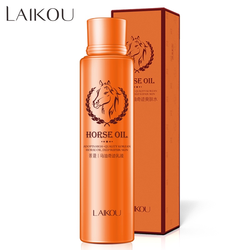 LAIKOU Horse Oil (Minyak Kuda) Face Lotion Anti-aging Melawan Penuaan Mengurangi Kerutan Menutrisi 100ml