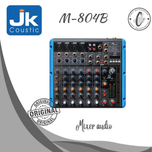 JK Coustic M804B Mixer Audio With Effect Original M-804B