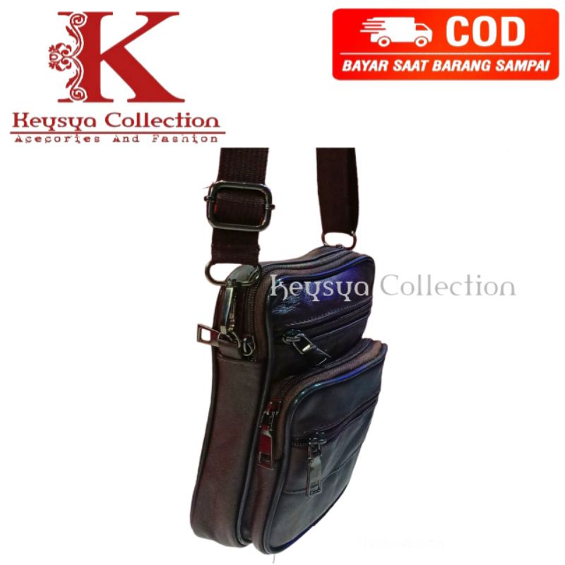 tas selempang pria kulit asli tas selempang pria anti air
