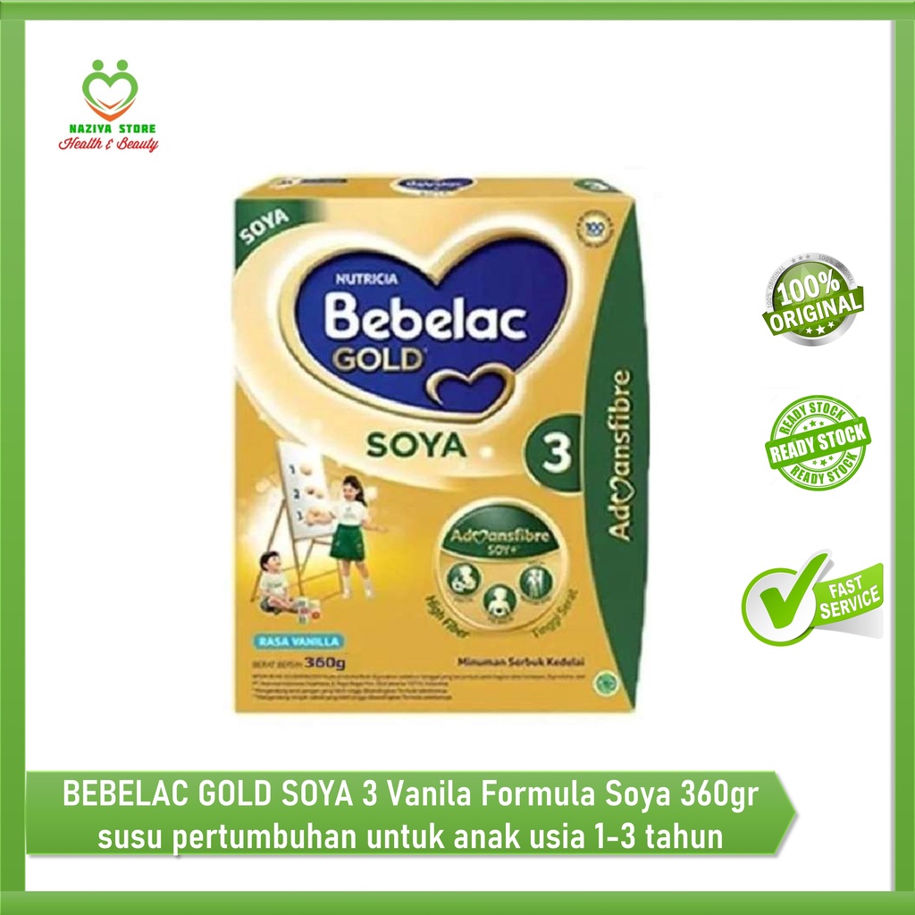 BEBELAC GOLD SOYA 3 Vanila Formula Soya 700gr susu pertumbuhan untuk anak usia 1-3 tahun