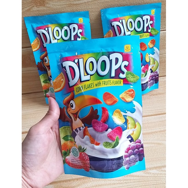 ✔MURAH D'Loops Corn Flakes 35gr / Dloops Corn Sereal / Dloops Sereal