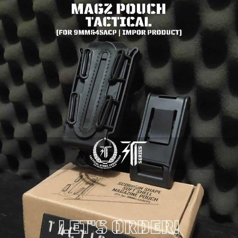 Holster Magazine Scorpio Magz Pistol Hitam