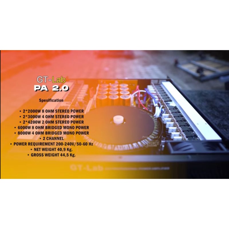 Power GT-lab 2.0 By RDW Power 2 channel Class GB RDW Gt lab 2.0