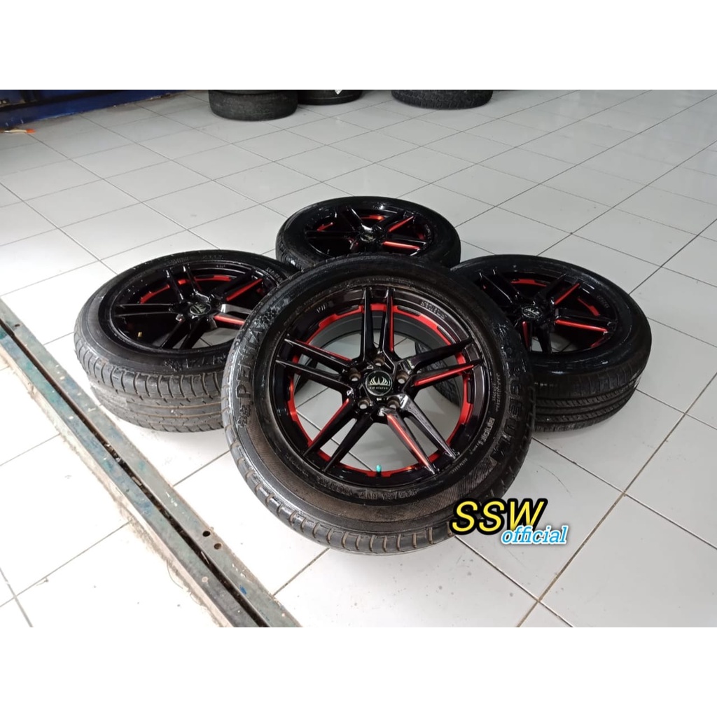 Velg Mobil Second Racing Palang 5 Ring 17 Baut 5 114,3 Ban Pelek Inova Rush Terios New Livina Xtrail