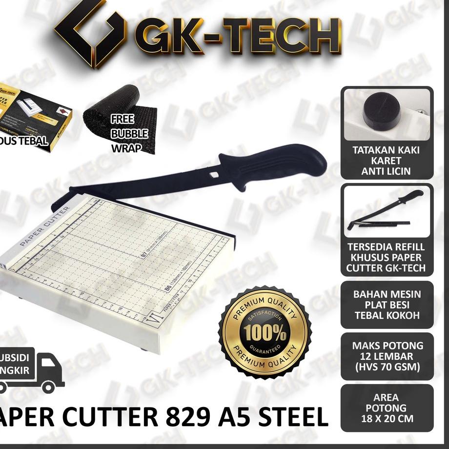 

☺_☻ Paper Cutter Mini A5 ( Alat Potong / Mesin Pemotong Kertas HVS, Sticker, Dos, PVC ID Card, Yellow Board, Art Paper, Vinyl. Bontax Camel, Kertas Photo