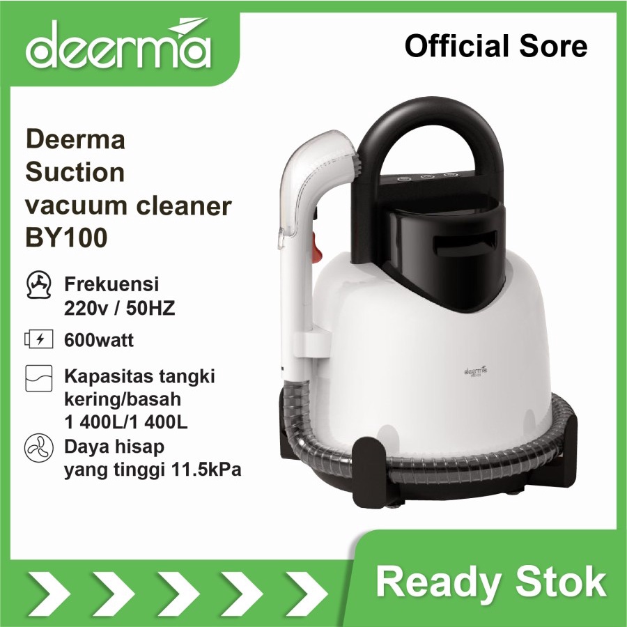 Deerma BY100 Wet and Dry Vacuum Cleaner Vacum basah Sofa Karpet Kasur