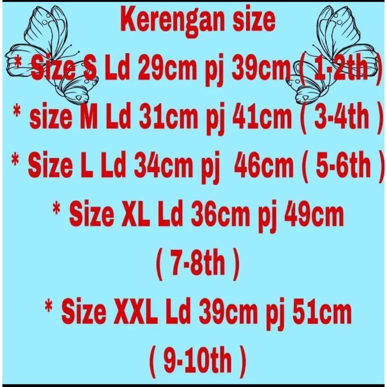 BAJU KAOS ANAK PEREMPUAN 10pcs Campur MOTIF PROMO USIA 1TAHUN-10TAHUN