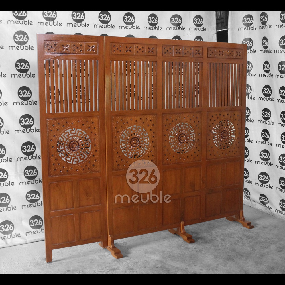Sketsel Ruangan Jati - Sekat Ruangan Jati - Sketsel Lipat Jati