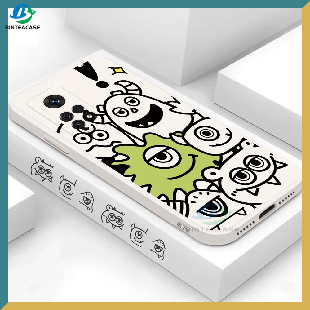 Redmi Note 11S 11 Pro Redmi 10 5G 10C 10A 9C 9T 9A Note10 5G Note 10S Note9 Note8 Note7 Poco M3 Pro X3 Pro NFC Graffiti Kartun Monster Soft Silicone Casing Handphone Binteacase