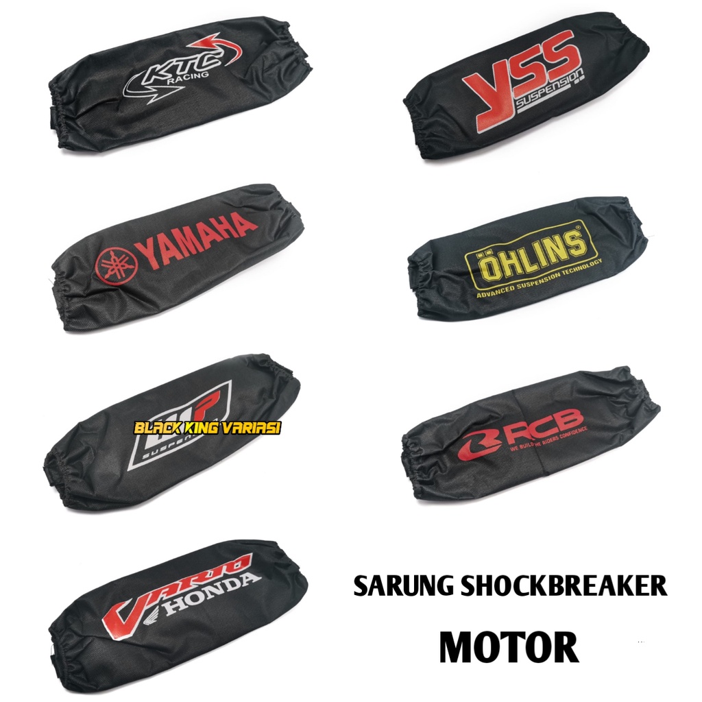 Sarung Shockbreaker Belakang Motor Cover Shock Belakang Pelindung Shock Breaker Motor Anti Air Universal Tutup Shock Belakang