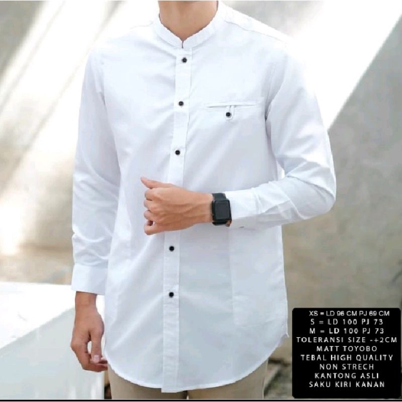 KEMEJA PRIA /BAJU KOKO PANJANG/FASHION MUSLIM TREND