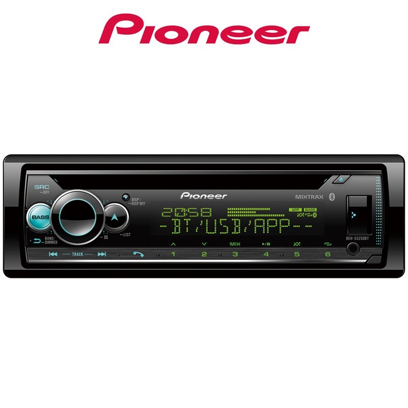 TAPE HEAD UNIT SINGLE DIN PIONEER DEH-S5250BT