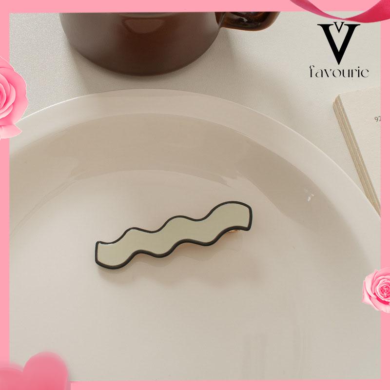 CODJepit Rambut Bentuk Papan Catur Warna Hitam Dan Putih Gaya Klasik Modern-FA