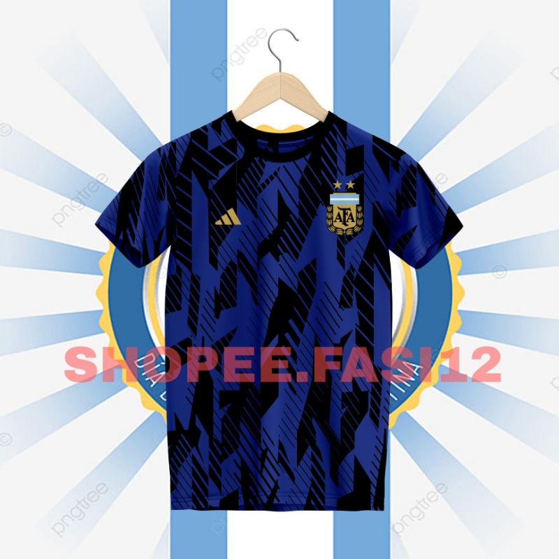 Jersey Argentina Piala Dunia QATAR PREMATCH (Gratis Nickname & Nomor)