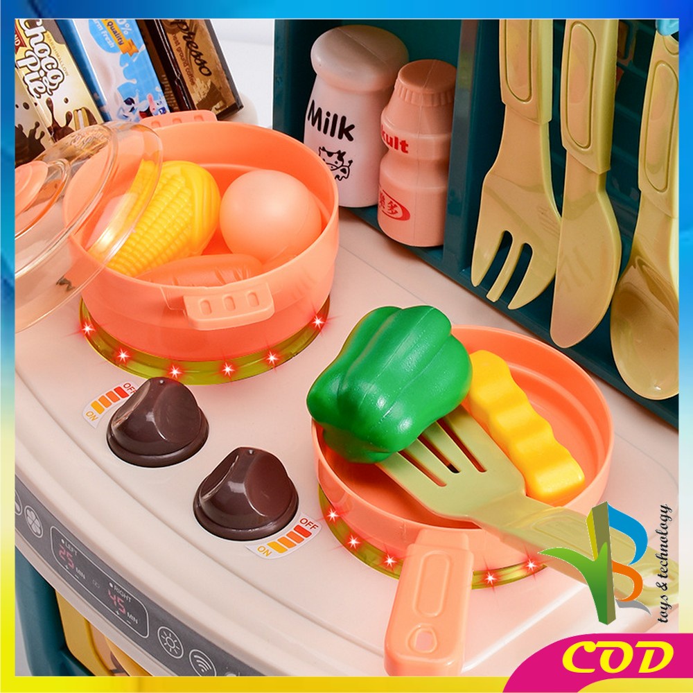 RB-M260 Mainan Anak Kitchen Set Mini Isi 36PCS Mainan Anak Perempuan Masak Masakan Lengkap Kitchenware 8038