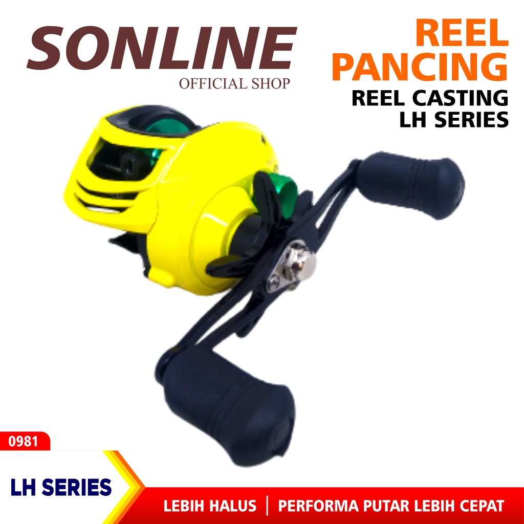 SONLINE Reel Pancing Premium Fishing Reel Baitcasting Reel Katrol Kerekan Fishing Reel LH - Putaran Kiri
