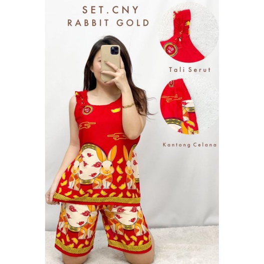 BAJU TIDUR IMLEK // BAJU TIDUR CNY KELINCI