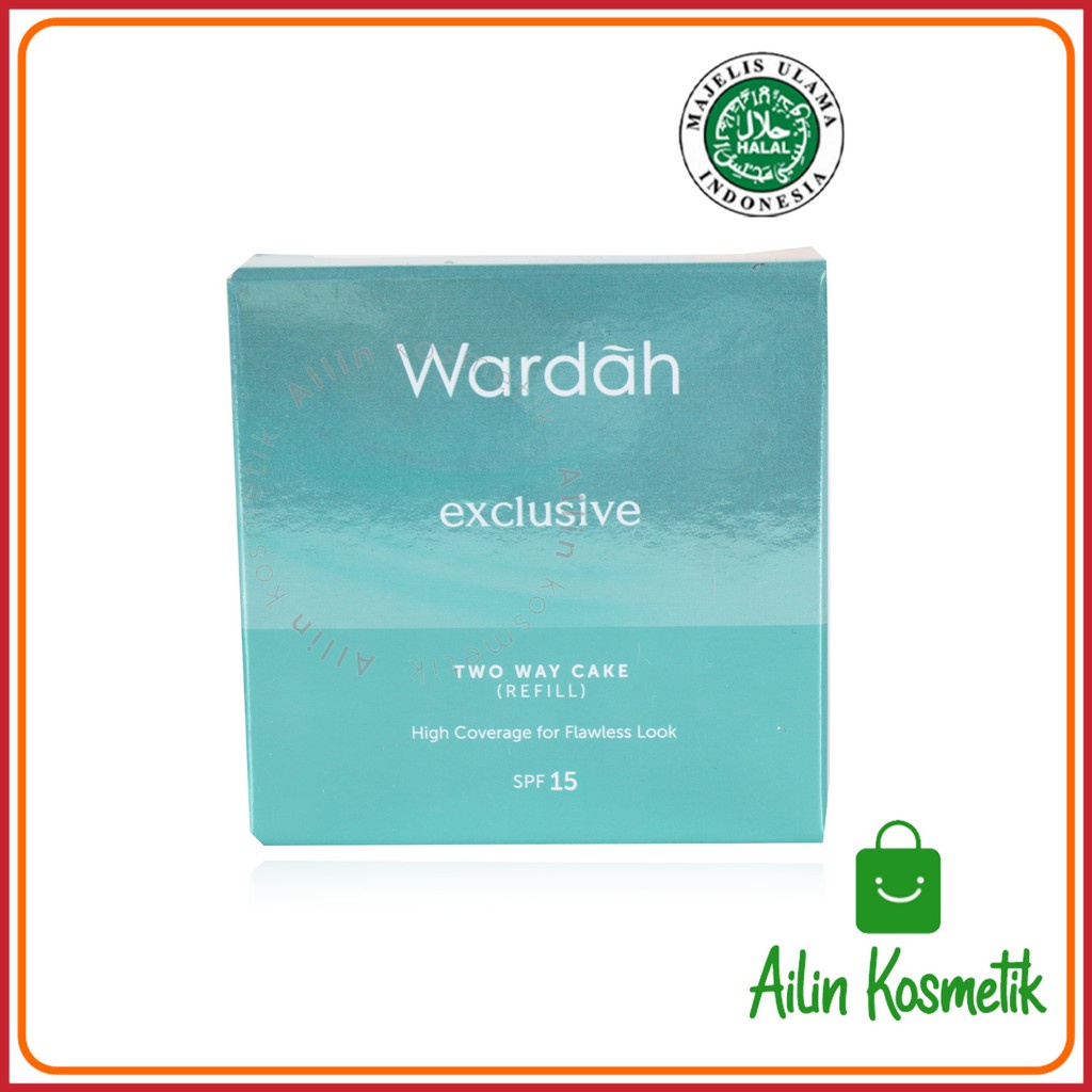 Wardah Exclusive Two Way Cake | Bedak Foundation FULL/Refill BY AILIN