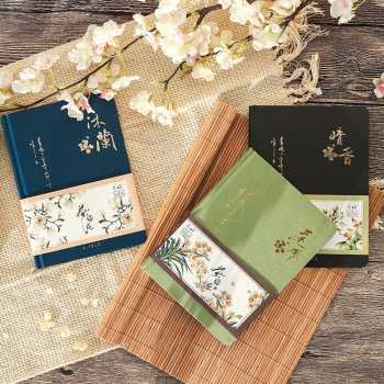 Buku Catatan Diary Notebook Jurnal Aesthetic Style China Motif Bunga Estetik Warna Biru / Buku Catatan Agenda Planner Journaling Kit Memo Harian Diary Desain Premium Simpel Tebal Kekinian Elegan Berkelas Murah Berkualitas / Buku Kantor Kuliah Dan Sekolah