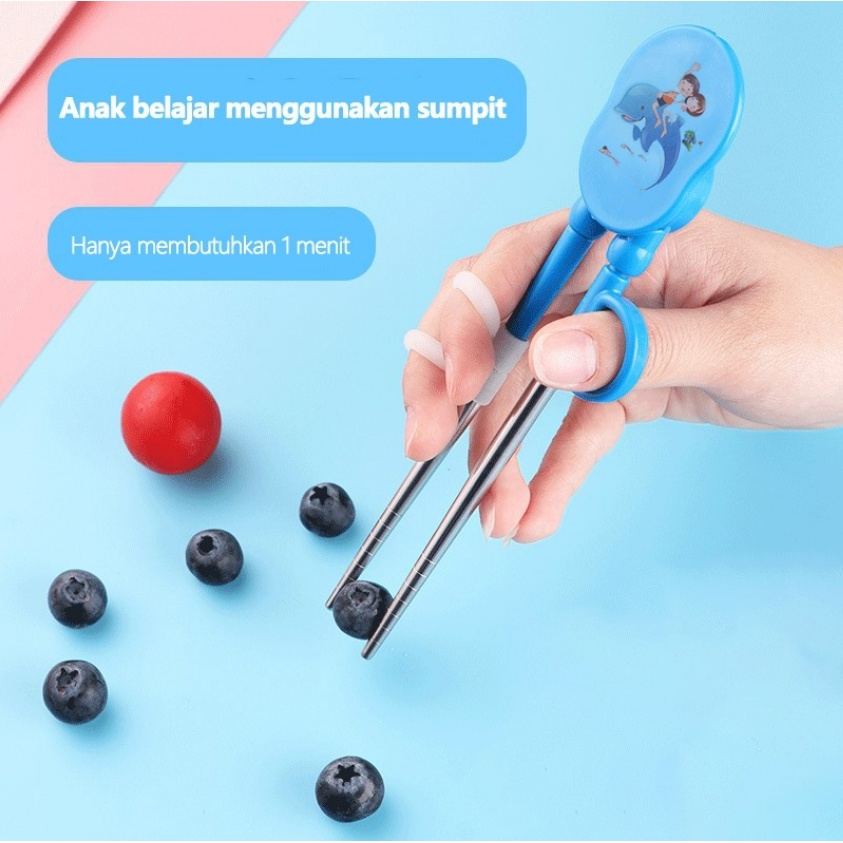 Sumpit Latihan Makan Anak / Chopsticks Training Set CBKS LC