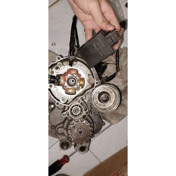 mesin bawah ktm 85cc ori copotan komplit pengapian