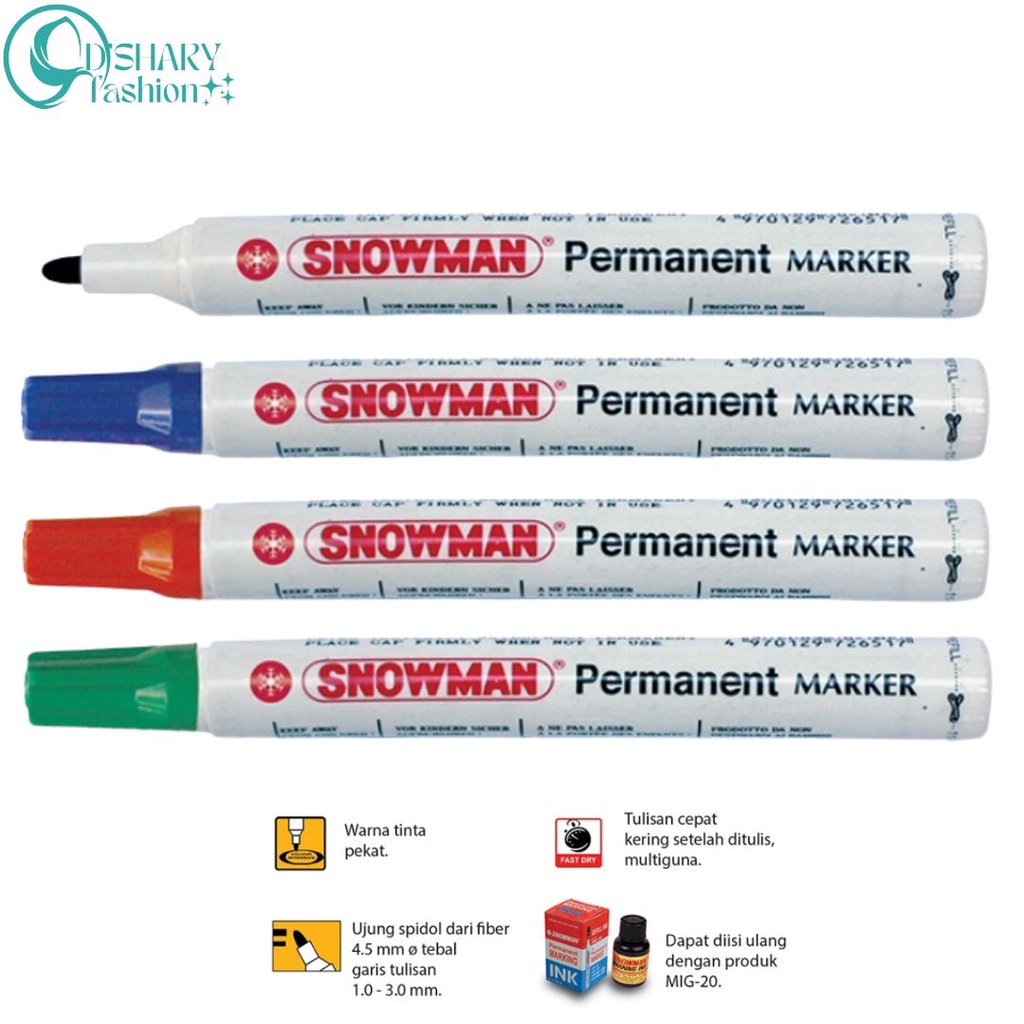 

Spidol Snowman Permanent Marker