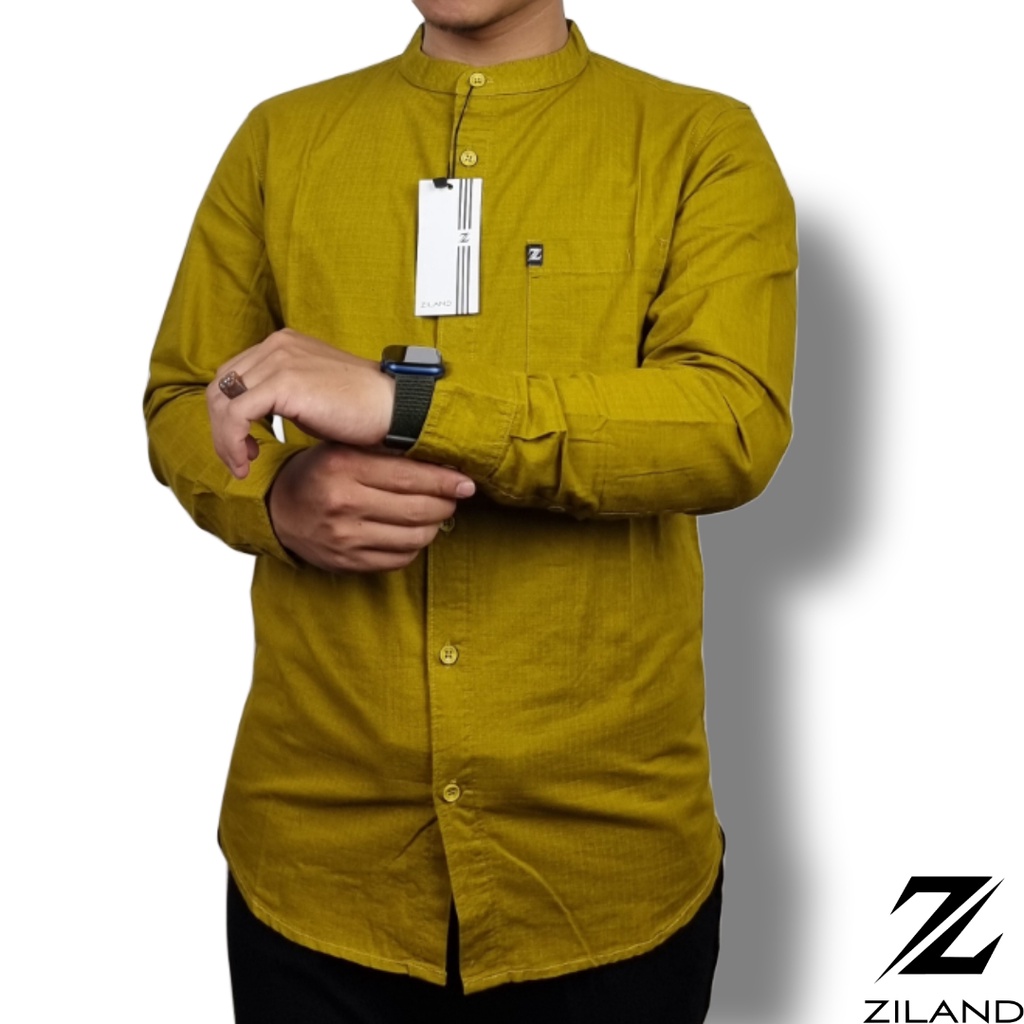 Kemko Dewasa ZILAND 004 Kemeja Koko Pria Lengan Panjang Polos Katun Sigaret Premium Ada Ukuran Jumbo High Quality