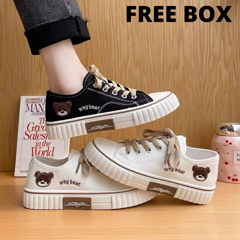 Sepatu wanita canvas import korean style casual