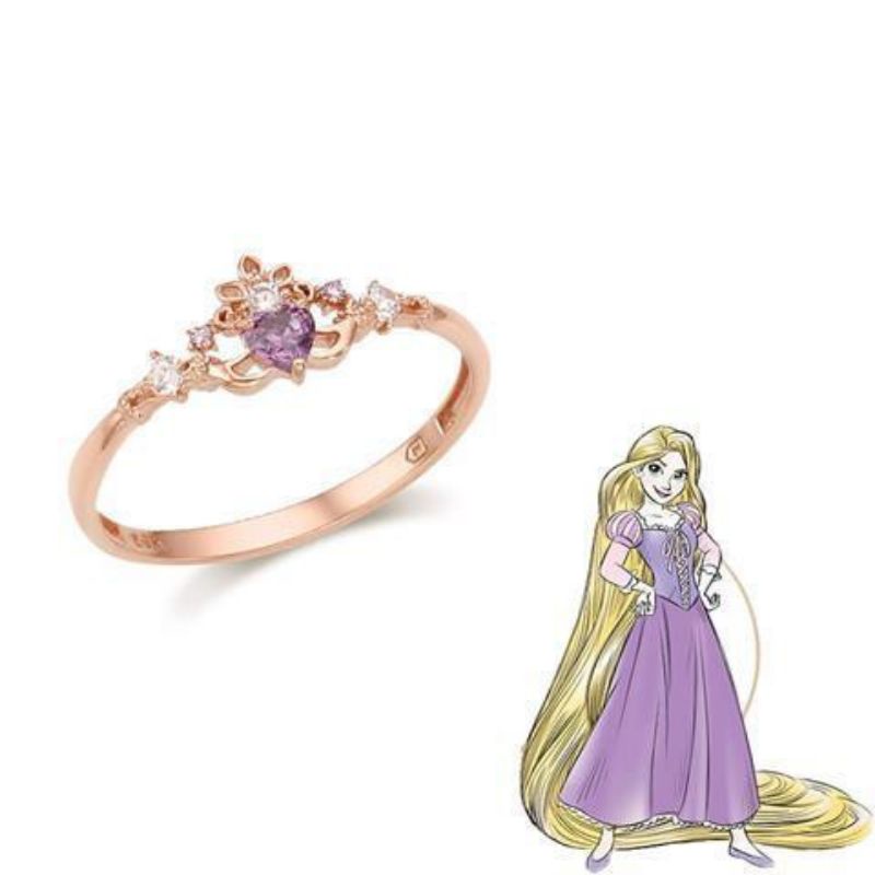 Cincin Disney Princess Diamond Wanita Adjustable