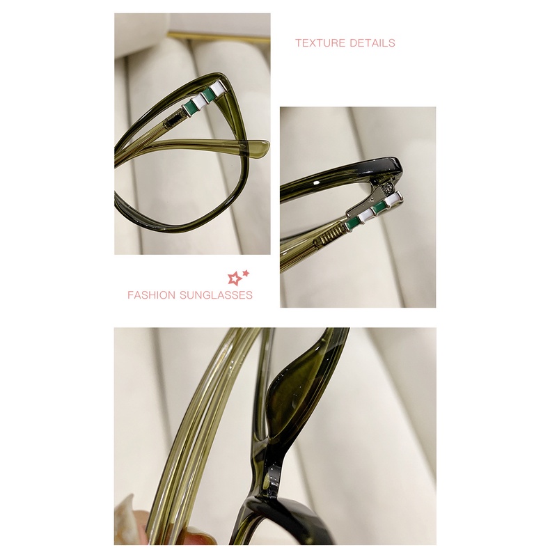 Kacamata Optik Cat Eye Komputer TR90 Anti Blue Light Untuk Wanita Pria