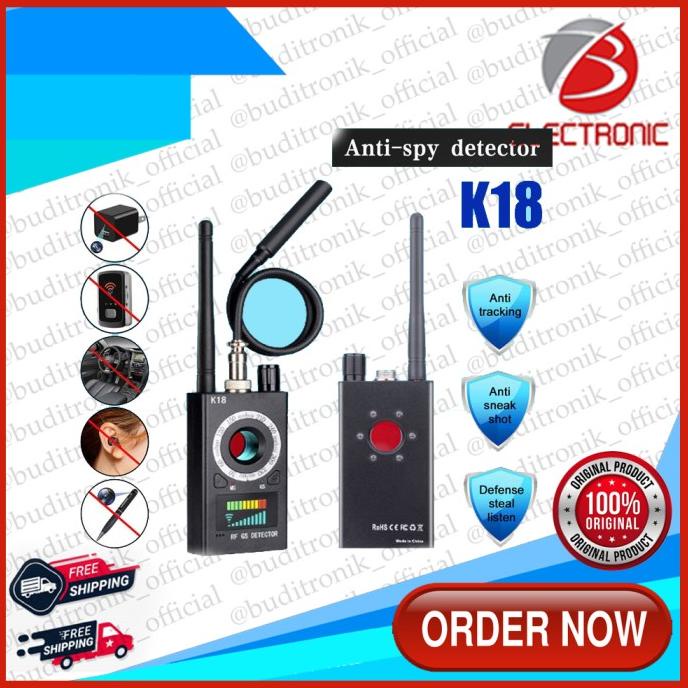RF Signal Detector Anti Spy Detector Camera K18 GSM Bug Finder GPS