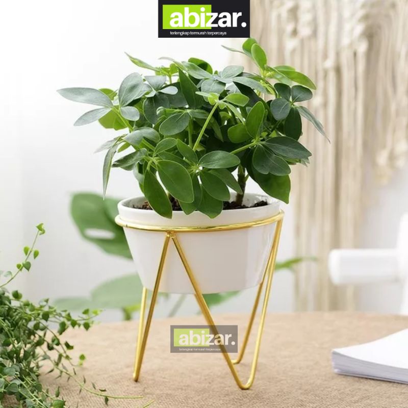 Standing Pot Bunga Modern Rak Bunga Besi Standing Pot Besi Minimalis Rak Pot Bunga Standing Pot Term