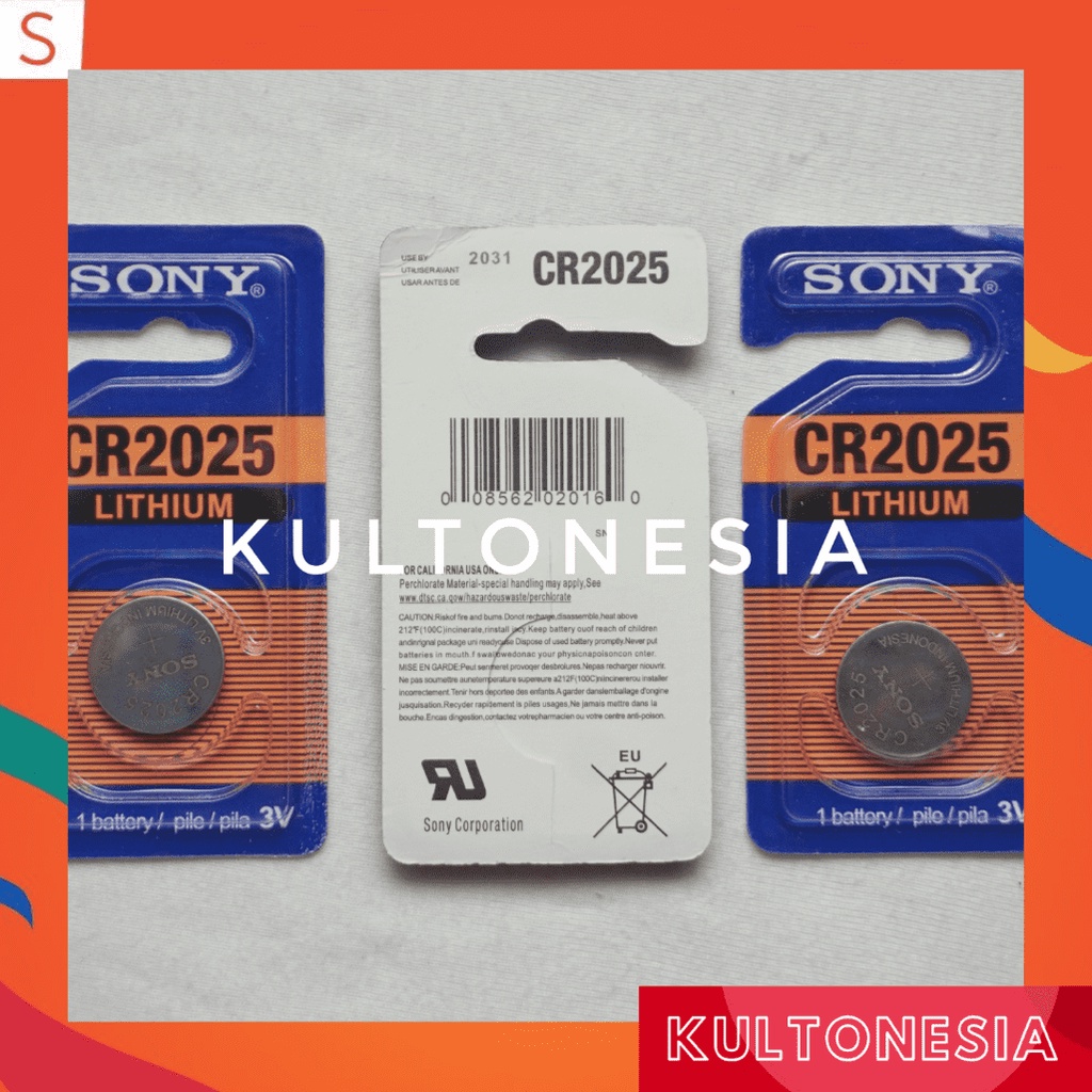 Baterai Sony ORIGINAL CR 2025 Bateray Sony CR2025 lithium 3V