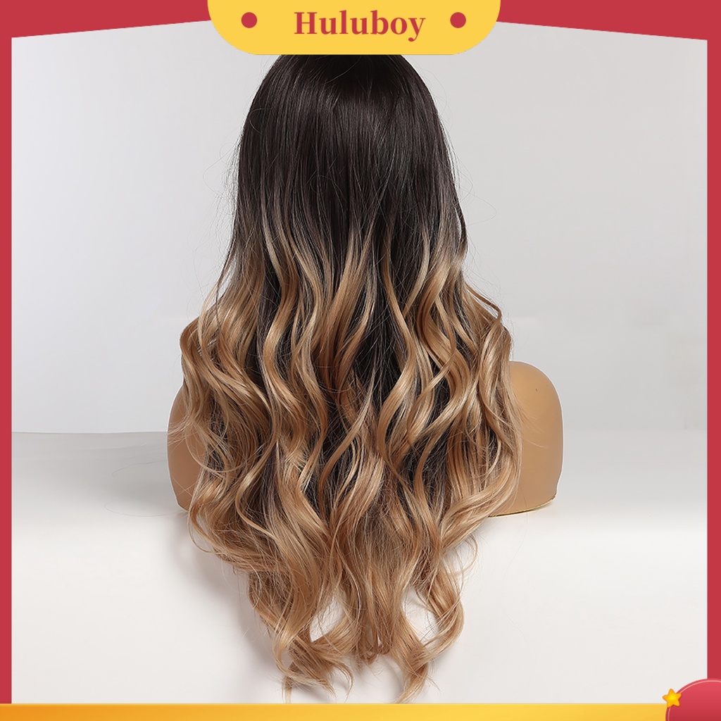 Wig Rambut Cosplay Tahan Panas Bahan Serat Suhu Tinggi Warna Coklat Untuk Wanita