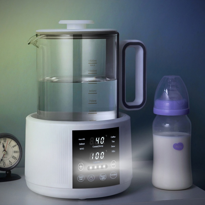 DADAWARD Smart Kettle/ Teko Listrik/BABY SAFE FORMULA MILK MACHINE/ Penghangat Air/Penghangat Botol Bayi/ Dispenser Formula Bayi/ Penghangat Air untuk Susu Bayi/ Baby Formula Kettle Electric 1.5L Penghangat Instan dengan Cahaya Malam