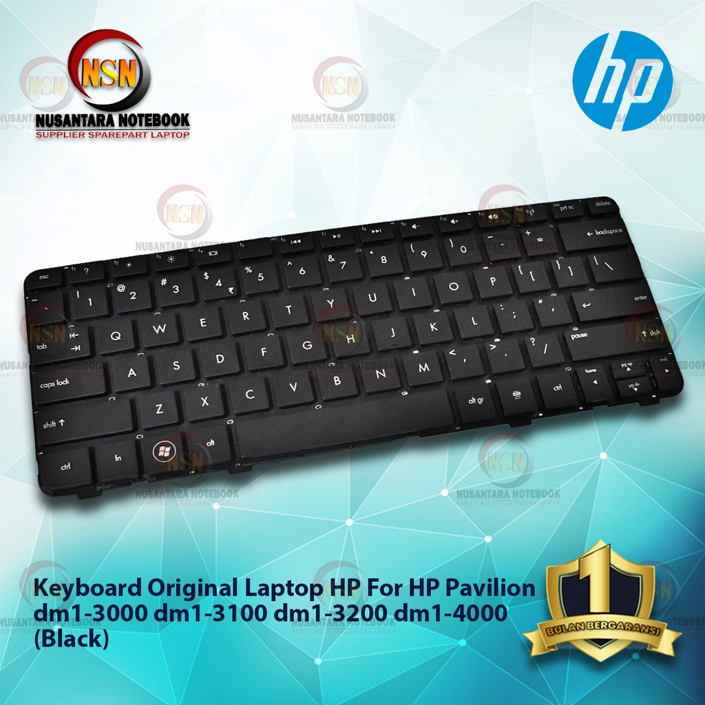 Keyboard Laptop Hp Pavilion DM1-3000 DM1-3100 DM1-3200 dm1Z-3 No Frame