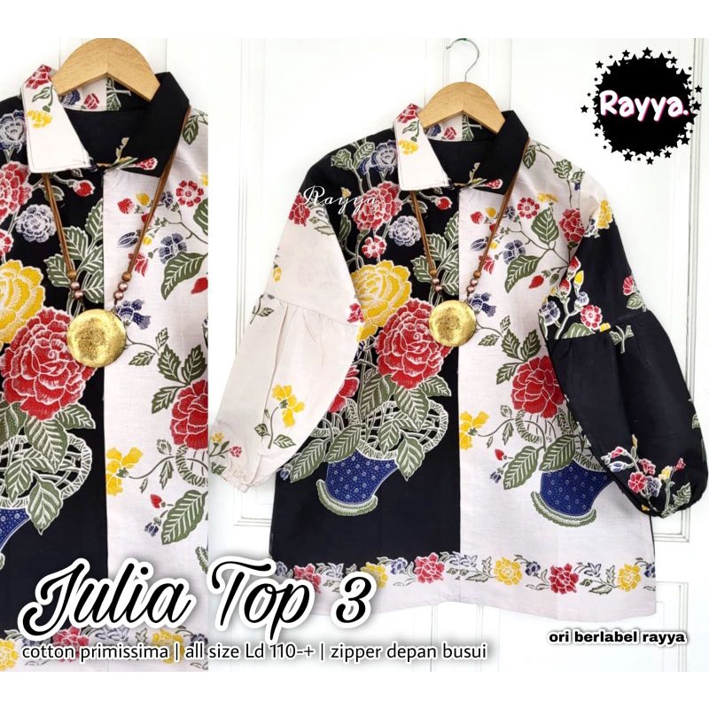 Blus julia top batik solo